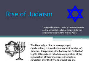 II. Rise of Judaism - Johnson Senior High School