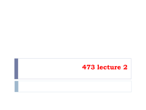 473 lecture 2