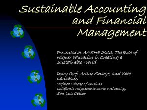 National Income Environmental Accounting