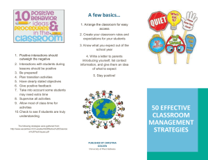 Classroom Management Strategies: Effective Techniques
