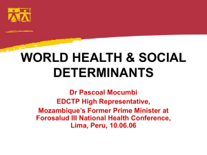 world health & social determinants