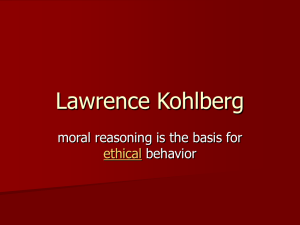 Kohlberg's Moral Reasoning Stages & Heinz Dilemma