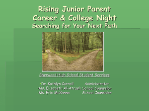 Rising 11th grade parent information