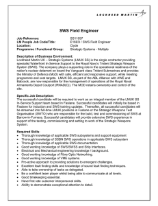 SWS Field Engineer