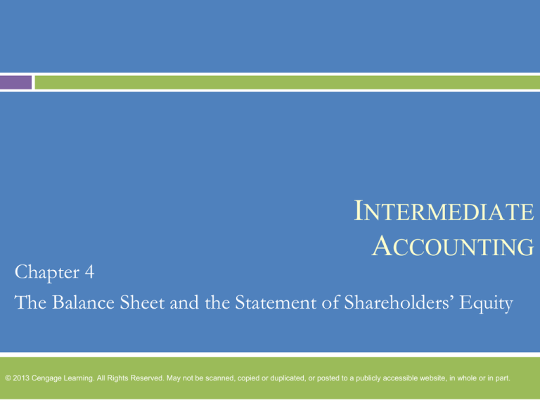 Intermediate Accounting