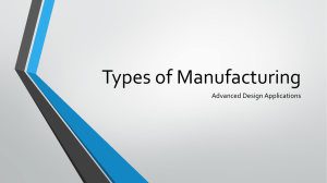 Types of Manufacturing Presentation