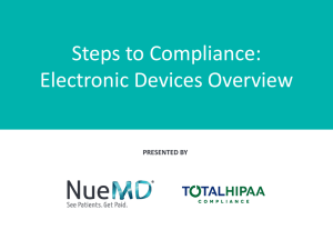 Forming a HIPAA Compliance Plan