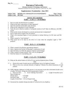 Reg. No. ______ Karunya University (Karunya Institute of
