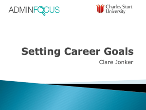 Setting Career Goals