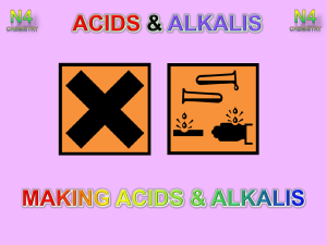 Lesson 2 - Making Acids and Alkalis