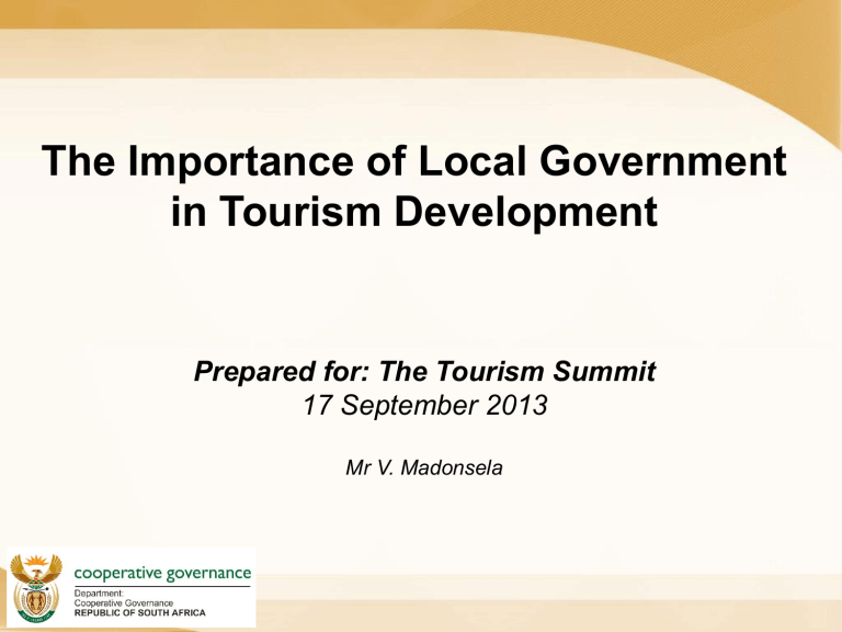 The Importance Of Local Government In Tourism Development