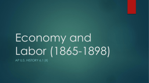 Views on the Economy and Labor (1865-1898)