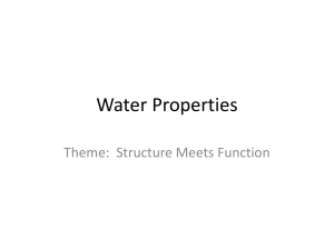 Water Properties - Needham.K12.ma.us