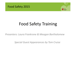 food safety training 2016