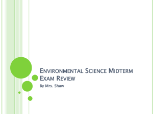 ES Midterm Exam Review Powerpoint 2014-15