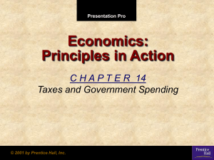 Taxes and Government Spending: Economics Presentation