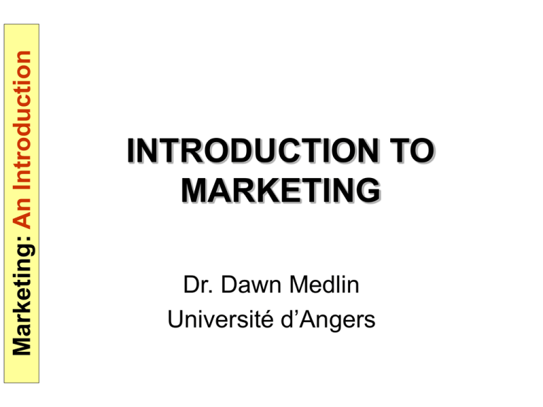 Introduction To Marketing