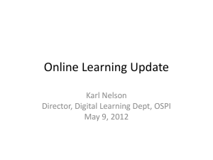 Online Learning Update - Washington Learning Source