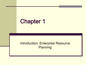 ERP Introduction: Business Functions & Processes