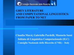 grey literature and computational linguistics from paper to net
