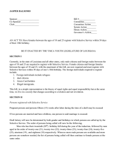 Have females register with Selective Service within 30 days of their