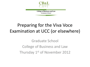 Viva Voce Exam Prep: UCC Graduate School Guide