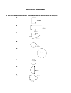 Measurement Review Sheet