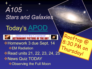 A105 Stars and Galaxies