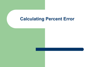 Calculating Percent Error: Formula & Practice Problems