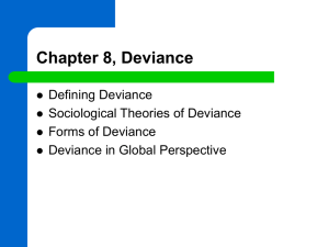 Deviance: Sociological Theories & Global Perspectives