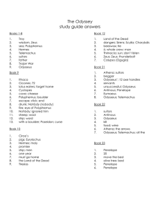 The Odyssey Study Guide Answers: Books 1-23