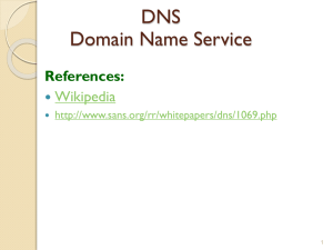 DNS Domain Name Service