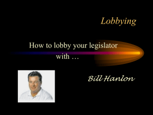 Lobbying - Hanlonmath