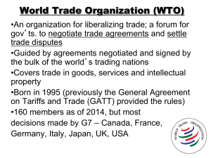 World Trade Organization (WTO)