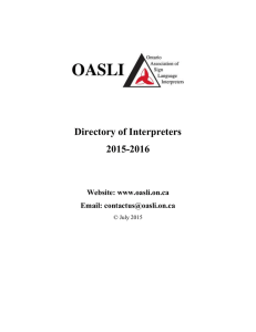 OASLI Alphabetical Directory 2015