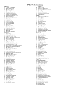 Vocabulary list