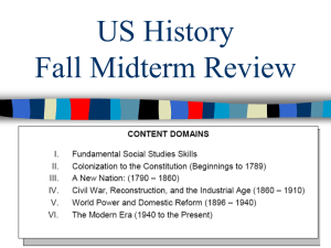 Colonization and American Revolution