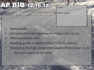 Welcome to AP Bio!