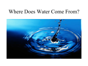 Properties of water
