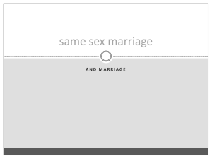 same-sex marriage and marriage