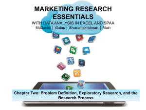 Marketing Research Essentials: Problem Definition & Process