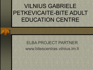 vilnius gabriele petkevicaite bite adult education centre