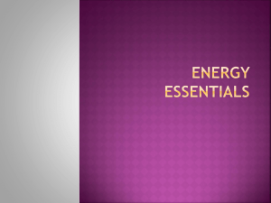 energy essentials