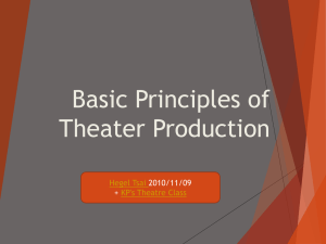 Theater Production Basics: Staging, Acting, and Crew