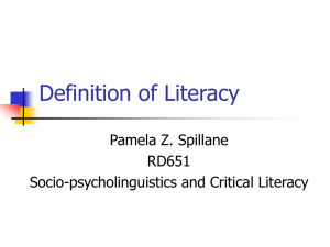 Literacy Definition