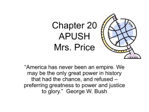 Chapter 20 APUSH