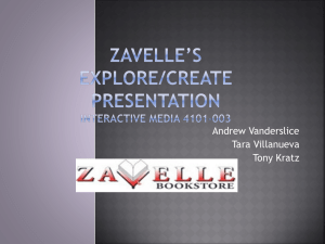 Zavelle's Explore/Create Presentation