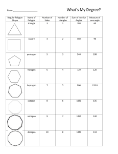 Polygon Angles: Sum & Measure Worksheet