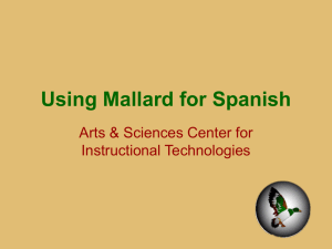 Using Mallard for Spanish