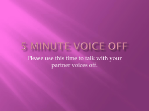 5 Minute voice off - Appoquinimink High School